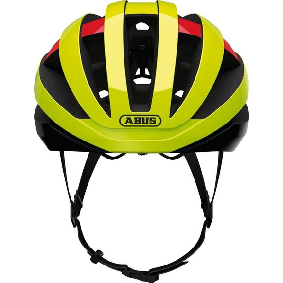 Capacete Abus Viantor Flúor/Verm/Pto