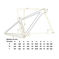 Bicicleta Black Orange Nitro Comp Carbon 2022-L-Laranja
