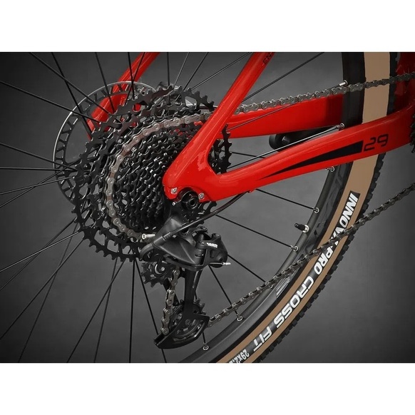 Bicicleta Black Orange Iridium Comp Carbon Sx Vermelha