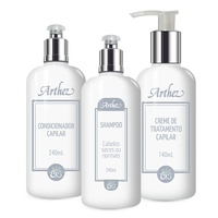 SHAMPOO CABELOS SECOS OU NORMAIS + CONDICIONADOR CAPILAR + CREME DE TRATAMENTO CAPILAR