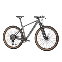 Bicicleta Black Orange Iridium Elite Carbon Deore Cinza