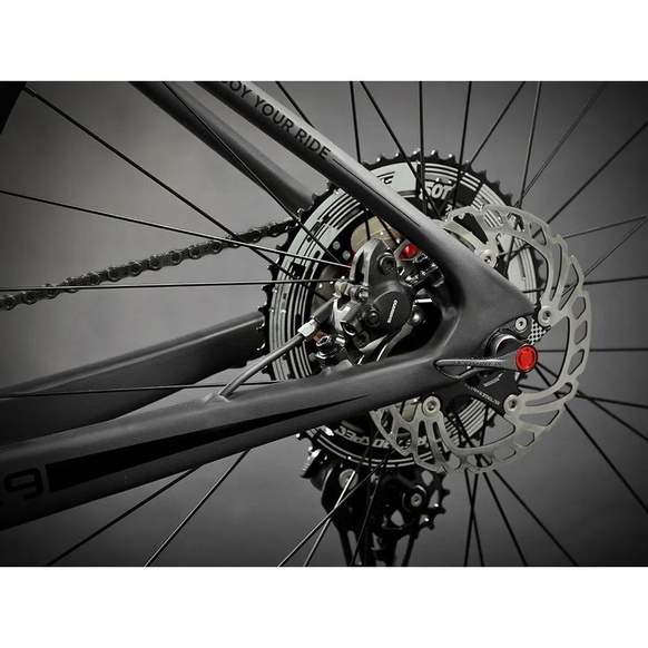 Bicicleta Black Orange Iridium Elite Carbon Deore Cinza