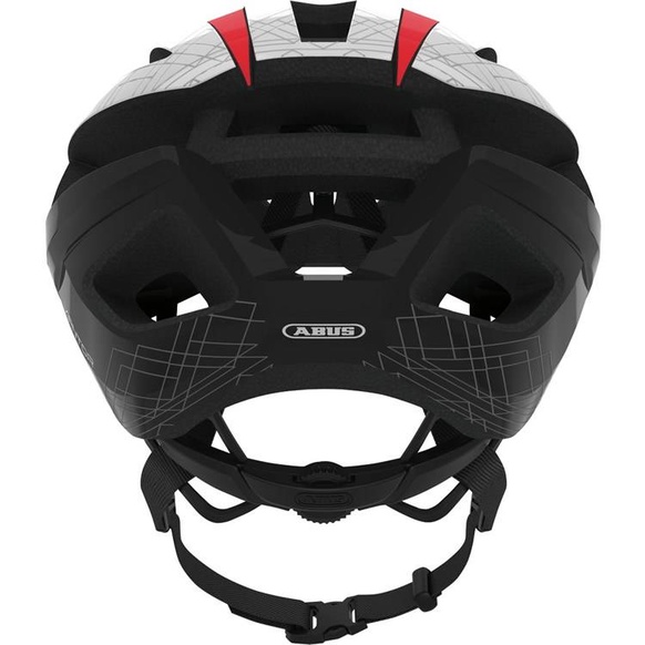 Capacete Abus Viantor Bco/Verm/Pto