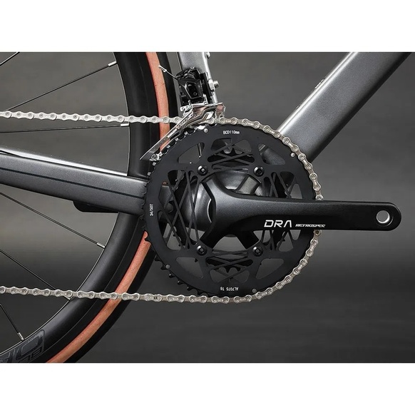 Bicicleta Black Orange Uranium Comp Carbon Cinza