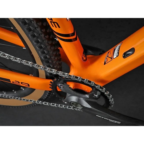 Bicicleta Black Orange Nitro Comp Carbon 2022-L-Laranja