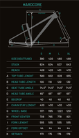 Bicicleta Sense Hardcore Comp Alum/Pto