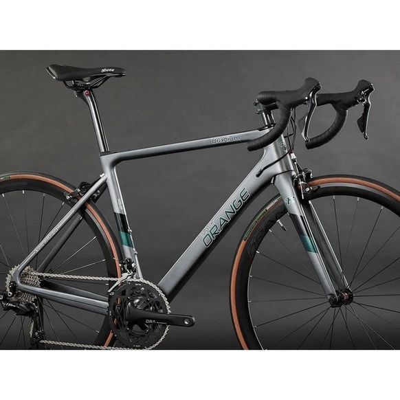 Bicicleta Black Orange Uranium Comp Carbon Cinza