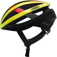 Capacete Abus Viantor Flúor/Verm/Pto