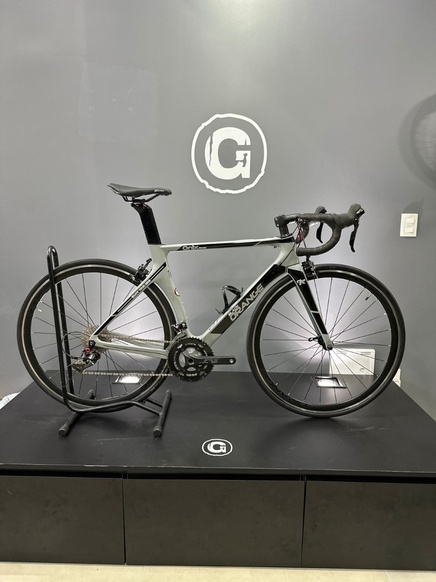 Bicicleta Black Orange Onix Comp Carbon Cinza Tam M