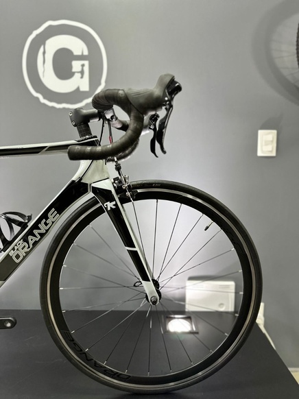 Bicicleta Black Orange Onix Comp Carbon Cinza Tam M